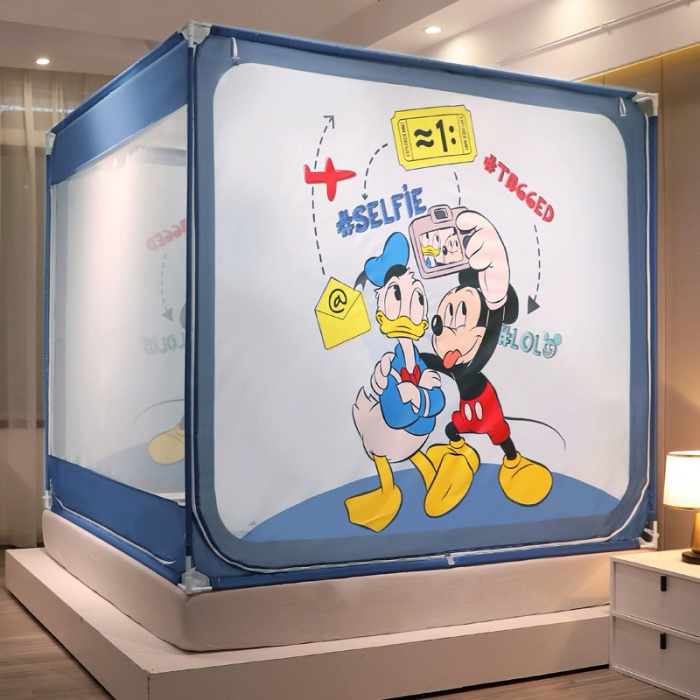 Hot Selling Themed Fitted Sheet Style Anti Fall Children's Mosquito Net