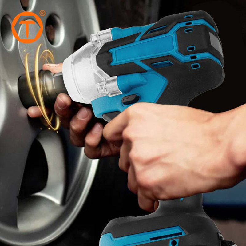 300nm 21V Cordless 1/2 Inch Portable Brushless Electrical Car Impact Wrench for Tire