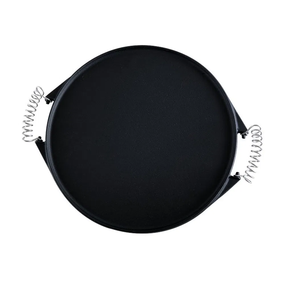 Cast Iron Round Reversible Plancha Grill Plate