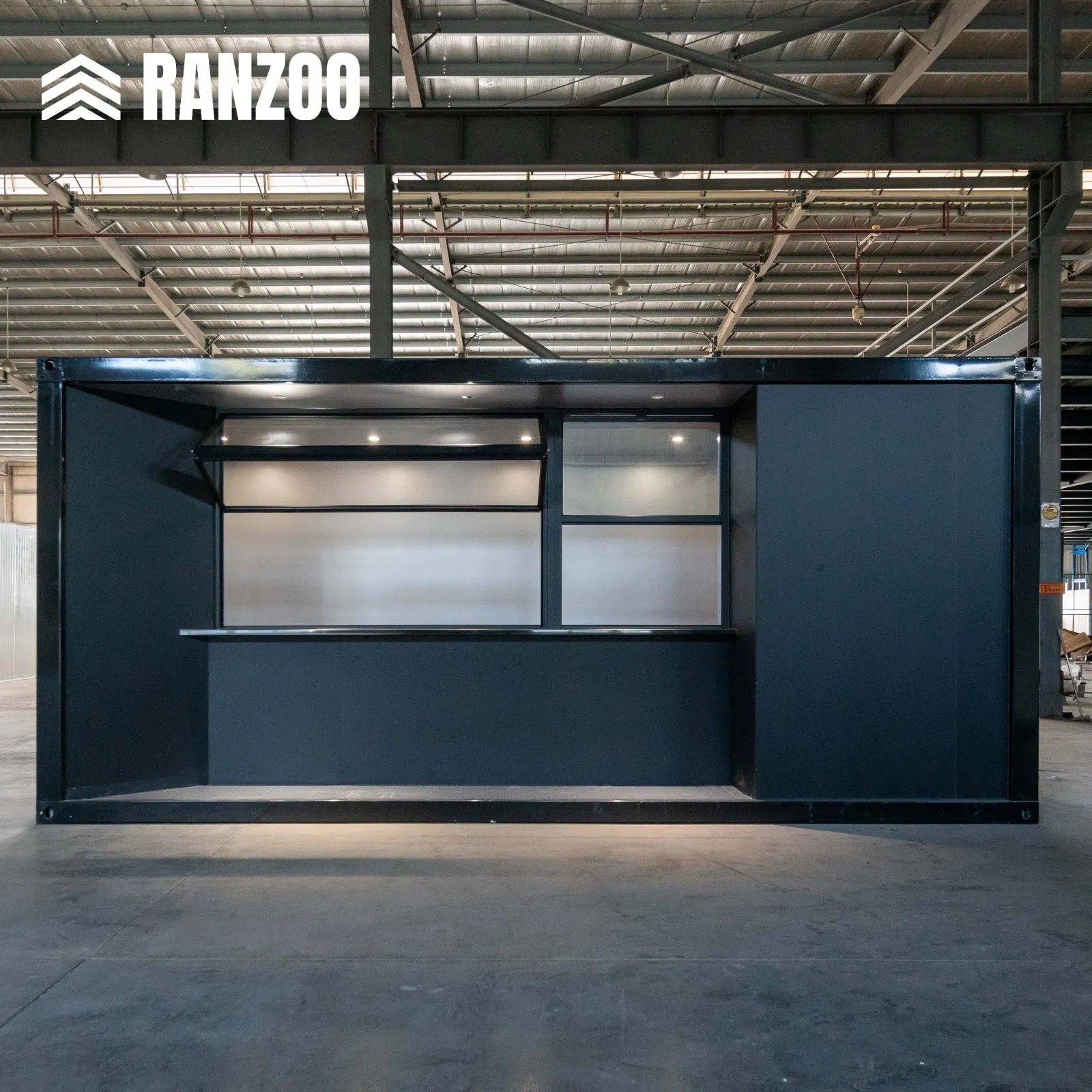 Ready to Use Container Coffee Shop with Free Design and 3D Renderings