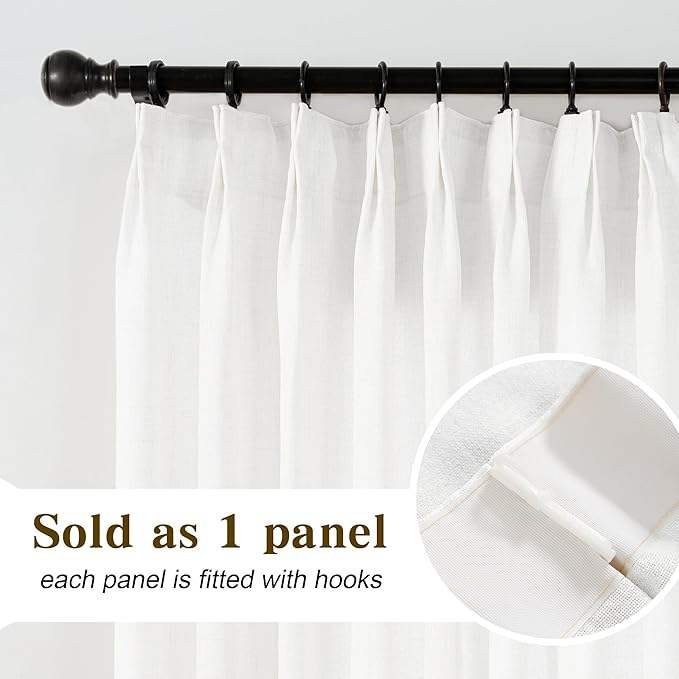 Plastic Curtain Hooks for Pinch Pleat Curtains, Adjustable Curtain Hook
