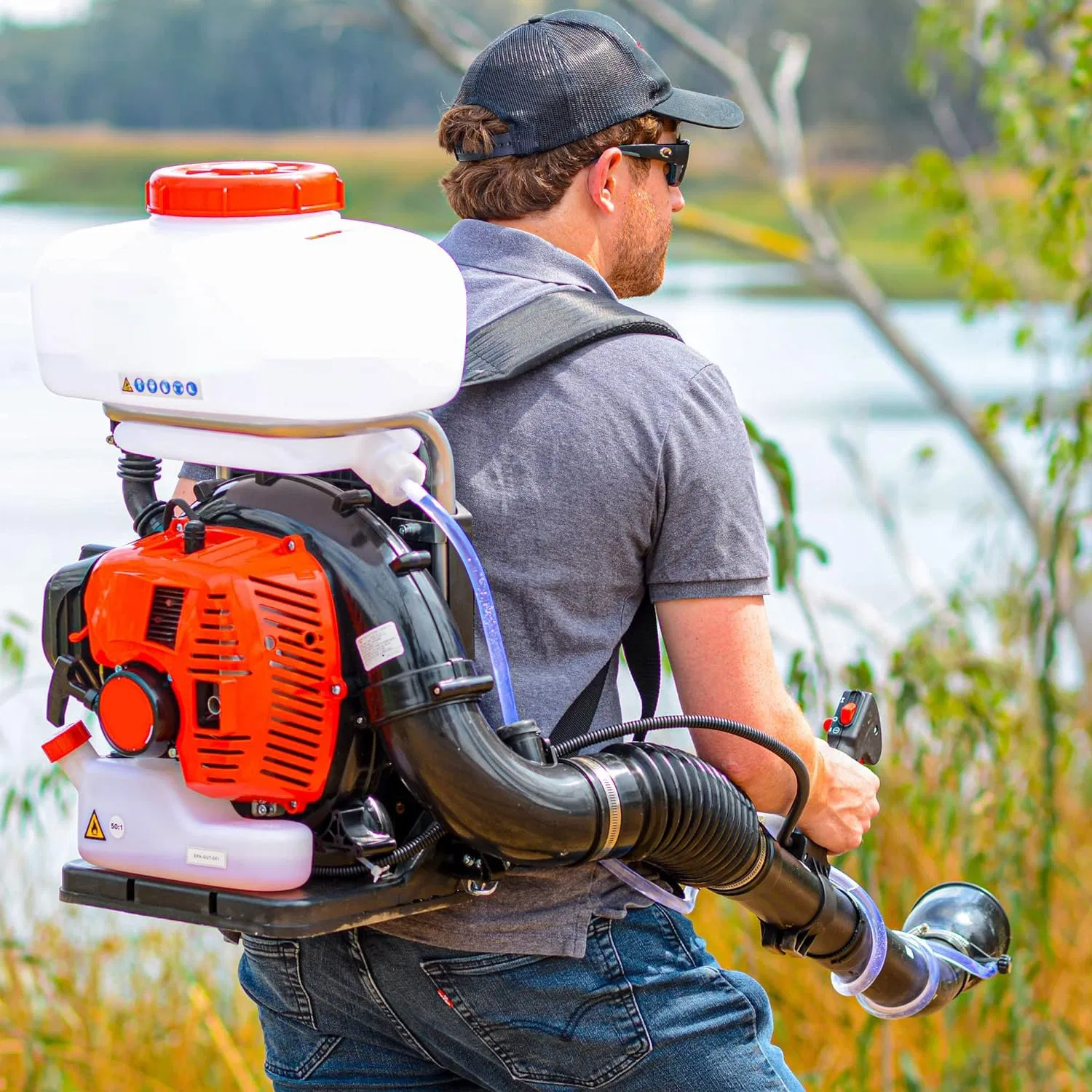 Backpack Fogger Sprayer Leaf Blower Ulv Machine for Garden Spraying with Gas Powered Engine