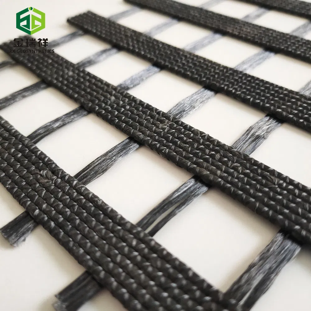 Manufacture PP Tensile Strength Polyester Geogrid for Soil Reinforcement