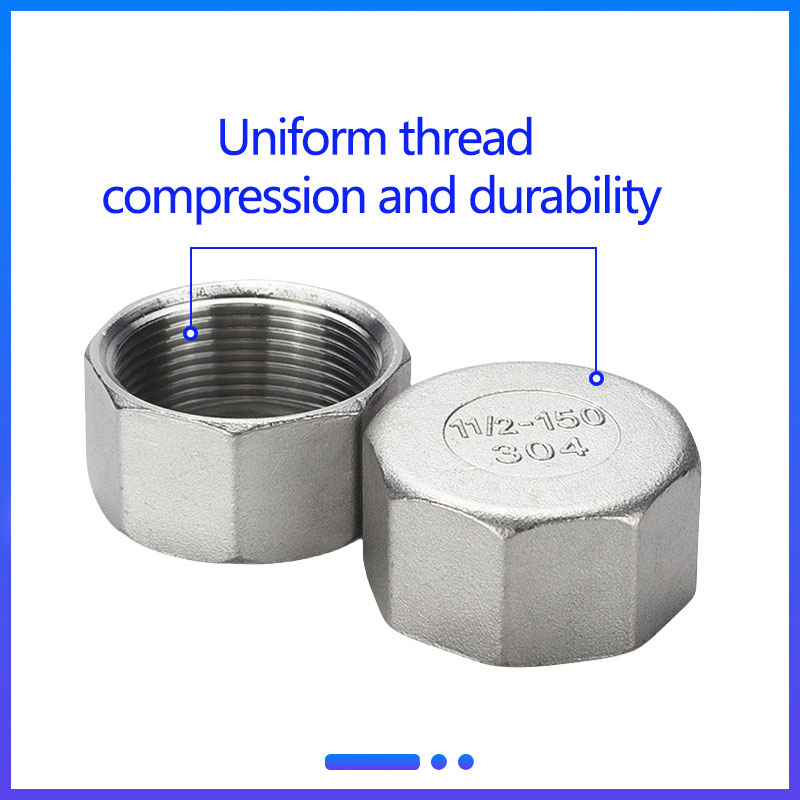 Hot Selling Stainless Steel Pipe Fittings 304 Thread Hexagonal Cap