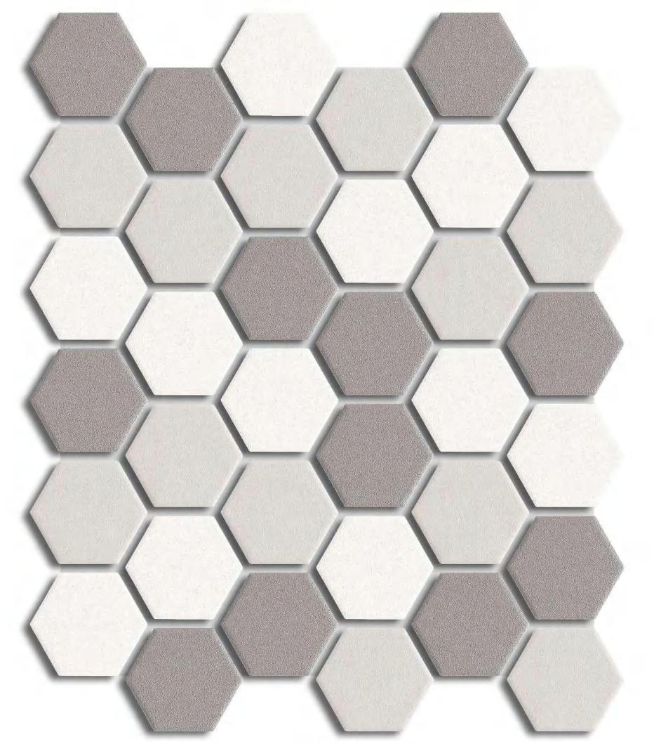 Modern Matte Full Body Hexagon Tiles Anti-Slip Geometric Mosaic for Bathroom and Kitchen Floor