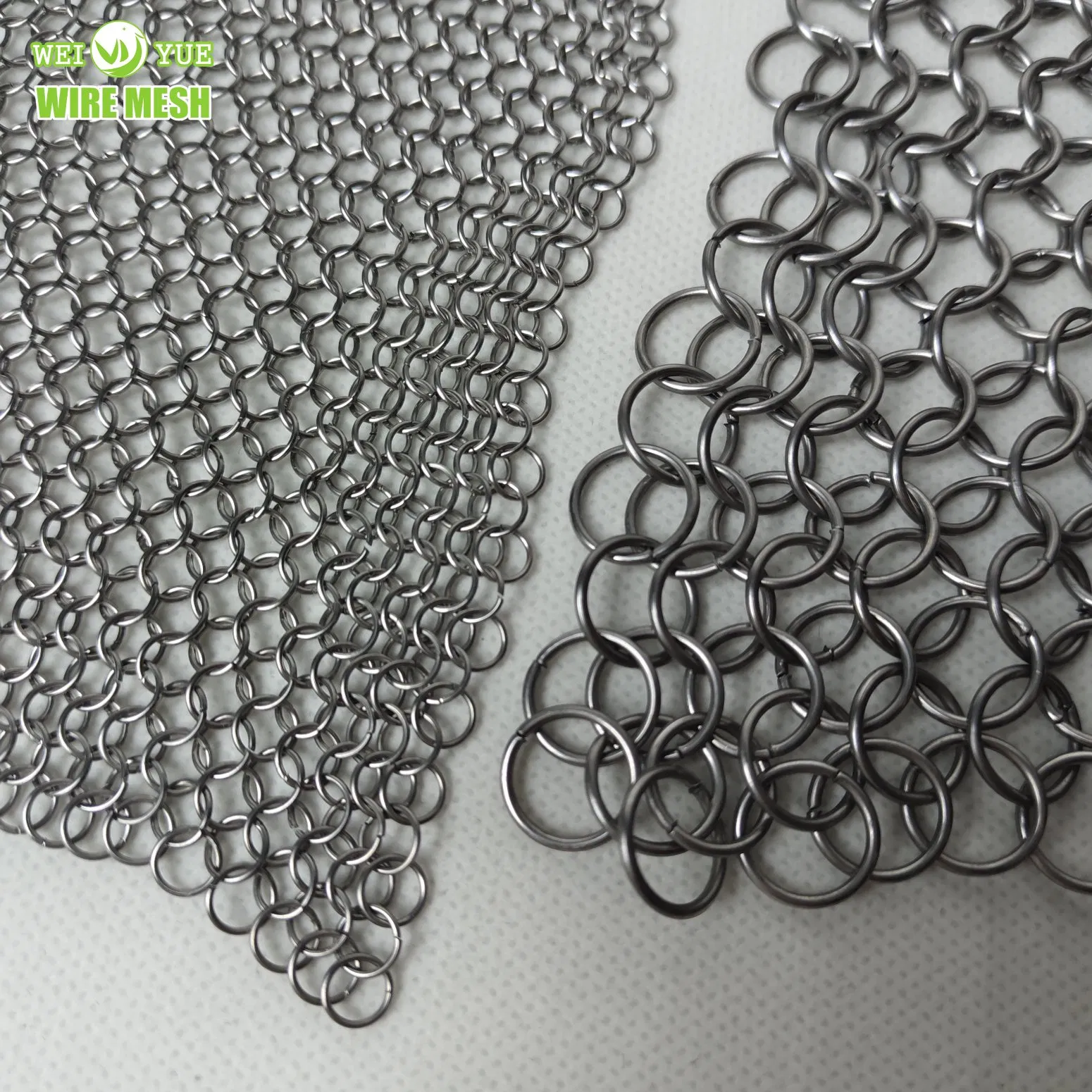 1*8mm Brass Chainmail Ring Mesh Ring Curtains Metal Mesh for Decorative