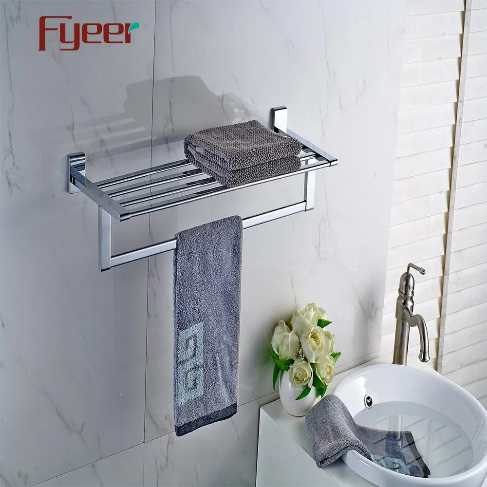Полотенцедержатель Fyeer латунь хром