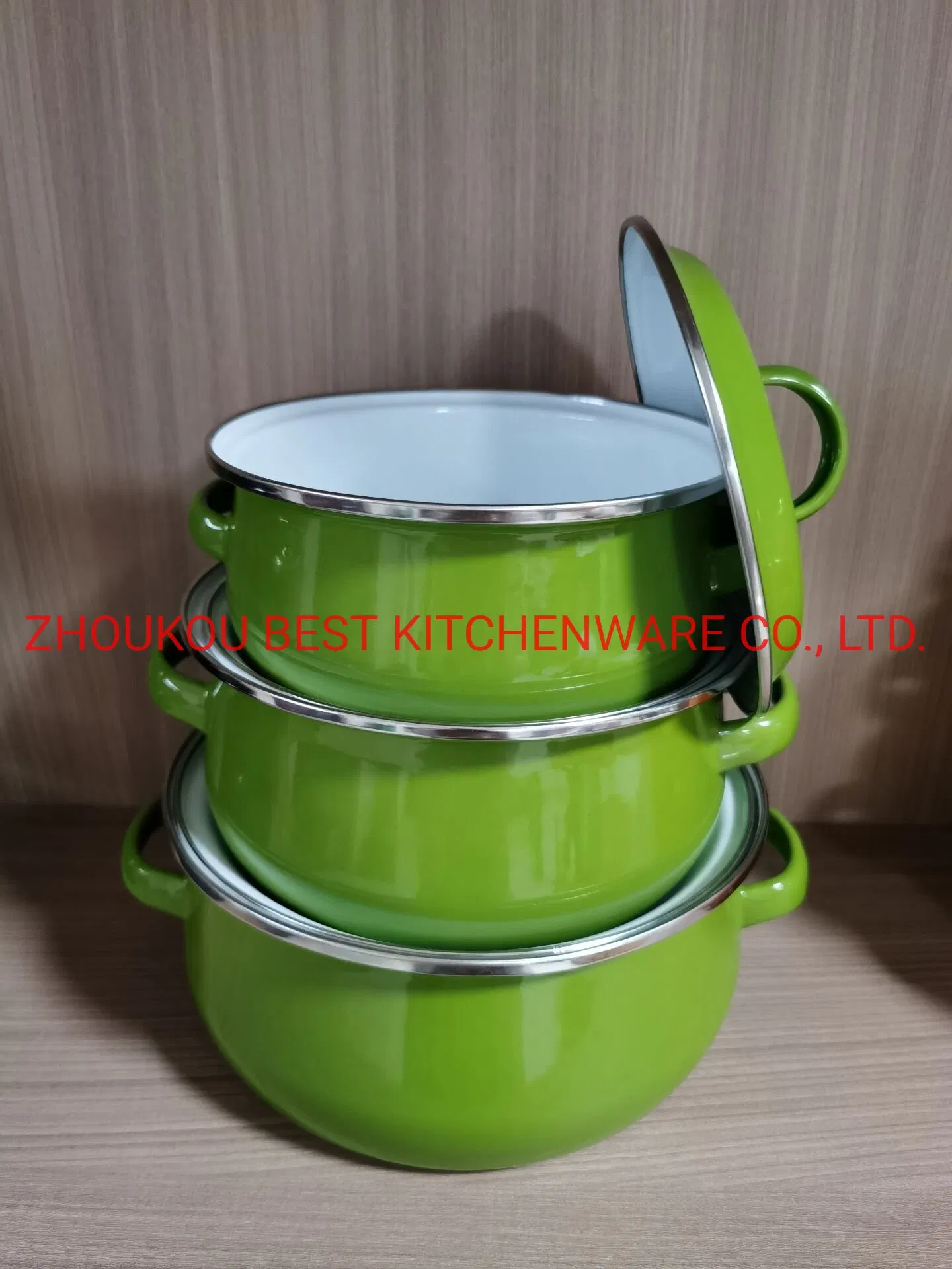 Factory Supplying Colored Enamelware Casserole, Enamel Casserole Set