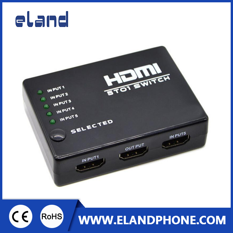 HDMI-коммутатор 5x1, 1080P, с пультом