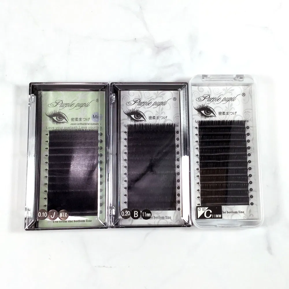 Custom Cheap False Eyelash Hand-Made Volume Fake Cluster Eyelashes Extension Faux Lashes with Box