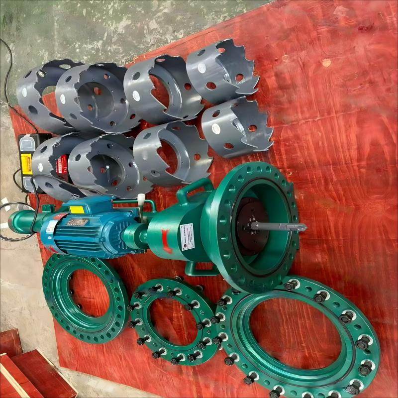 DN400-600 Pressure-Tapping Electric Pipe Hot Tapping Machine for Pipeline Renovetion Project