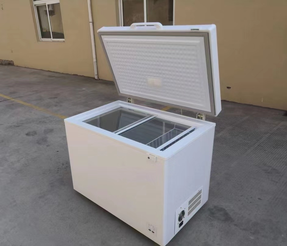 Paygo 258 Liters 110mm Foam DC AC Deep Solar Panel Direct Drive Chest Freezer
