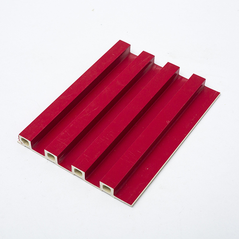 Flexible Waterproof Wooden Color Wood Plastic Composite Wall Panel Used in Decoration