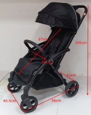 Aluminum Baby Prame Baby Buggy One Key Gravity Folding Baby Stroller