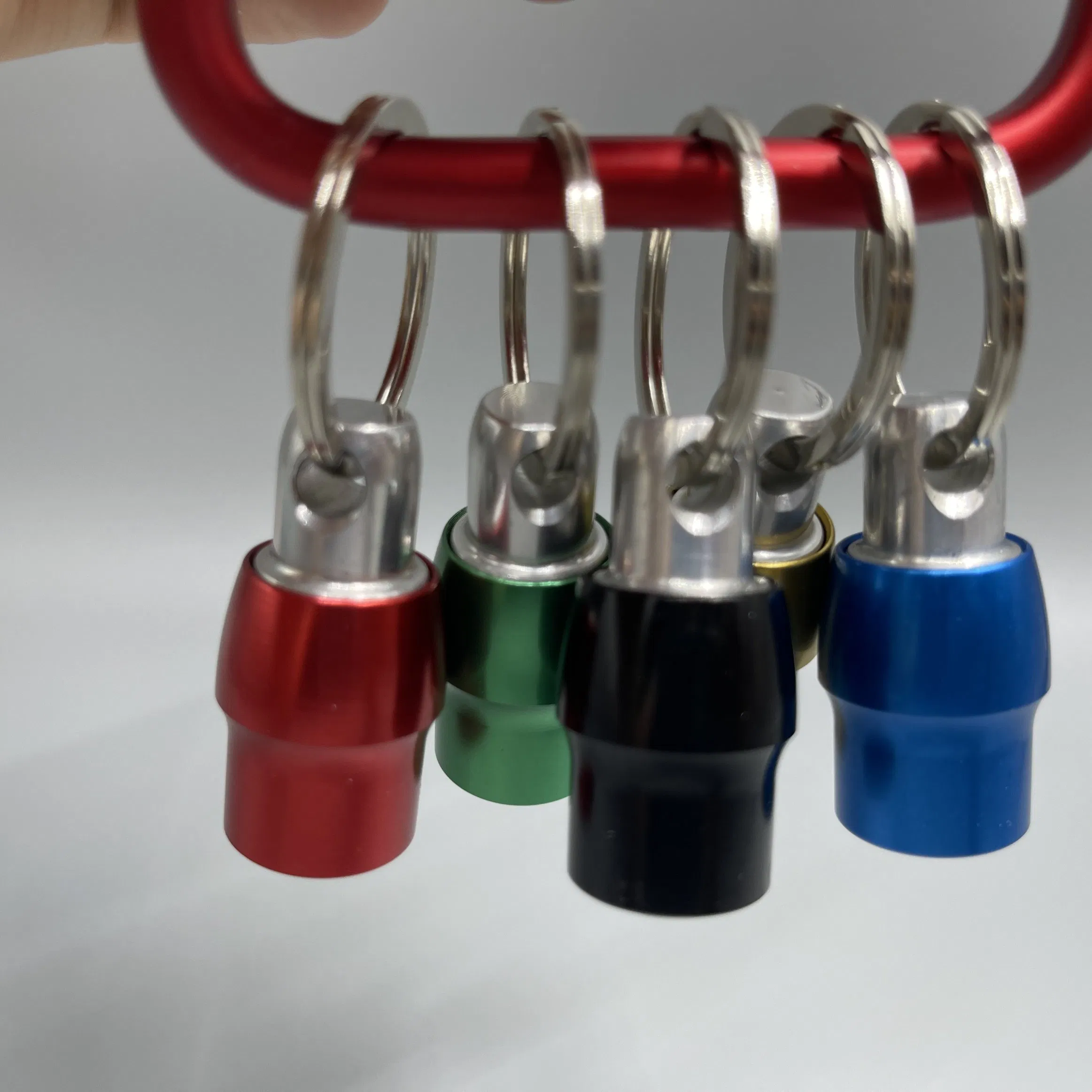 Creative Hex Shank 1/4 Inch Extension Bit Holder Screwdriver with Carabiner Metal Key Chain