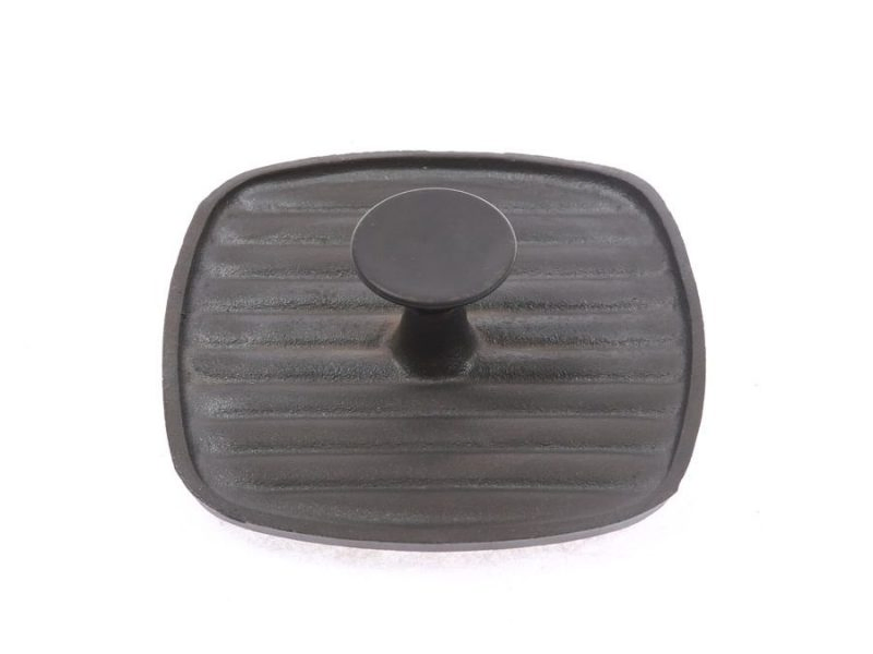 Пресс для стейков чугунный квадратный, покрытие растительным маслом