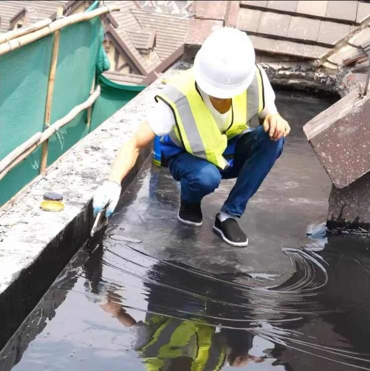 Water-Based Raw Materials Two Component Polyurethane Bitumen Based Liquid Membrane