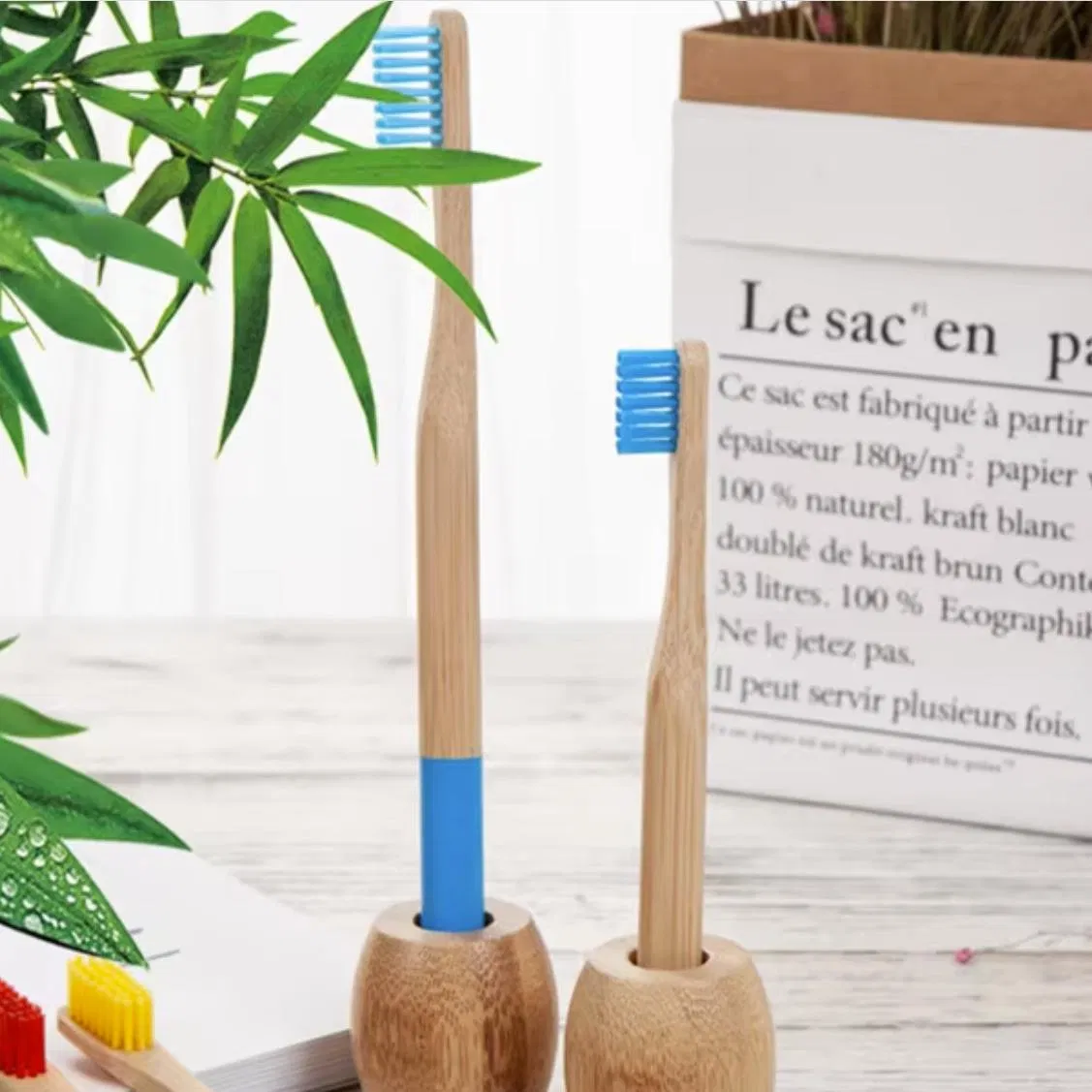 Wholesale Biodegradable Eco Friendly Bamboo Toothbrush for Household and Hotel