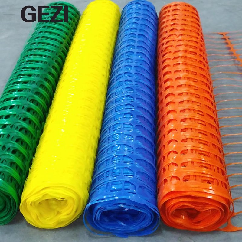 1.2m Wide Orange Plastic Fence Easy Fold Store and Transportation