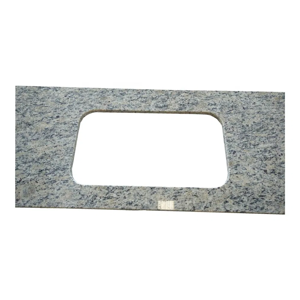 Popular Brazilian Giallo Yellow Granite Stone Colors Countertops for Kitchen