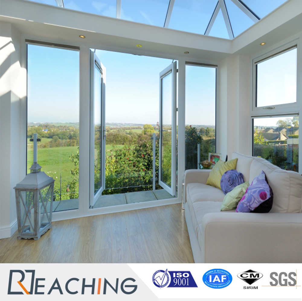 Customized UPVC / PVC Garage Door Casement Door with Germany Hardware