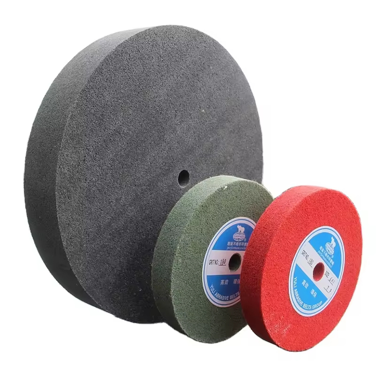 Abrasive Nylon Polishing Wheel Nylon Fabric Polishing Wheel 8''x2''9p for Stainless Steel Metal Copper Aluminum Marble