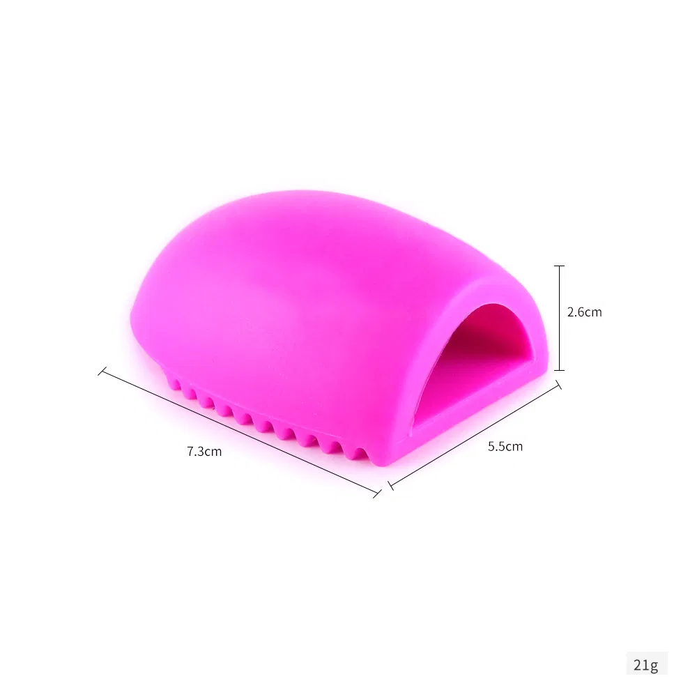 Custom Dryer Egg Shape Beauty Cosmetic Washing Tool Cleaning Pad Silicone Makeup Brush Cleaner