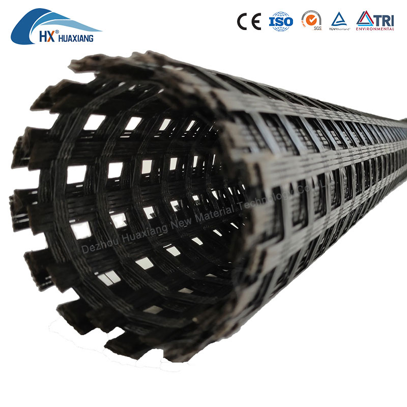100-200kN High Strength Fiberglass Asphalt Geogrid Polyester Geogrid HDPE Geogrid