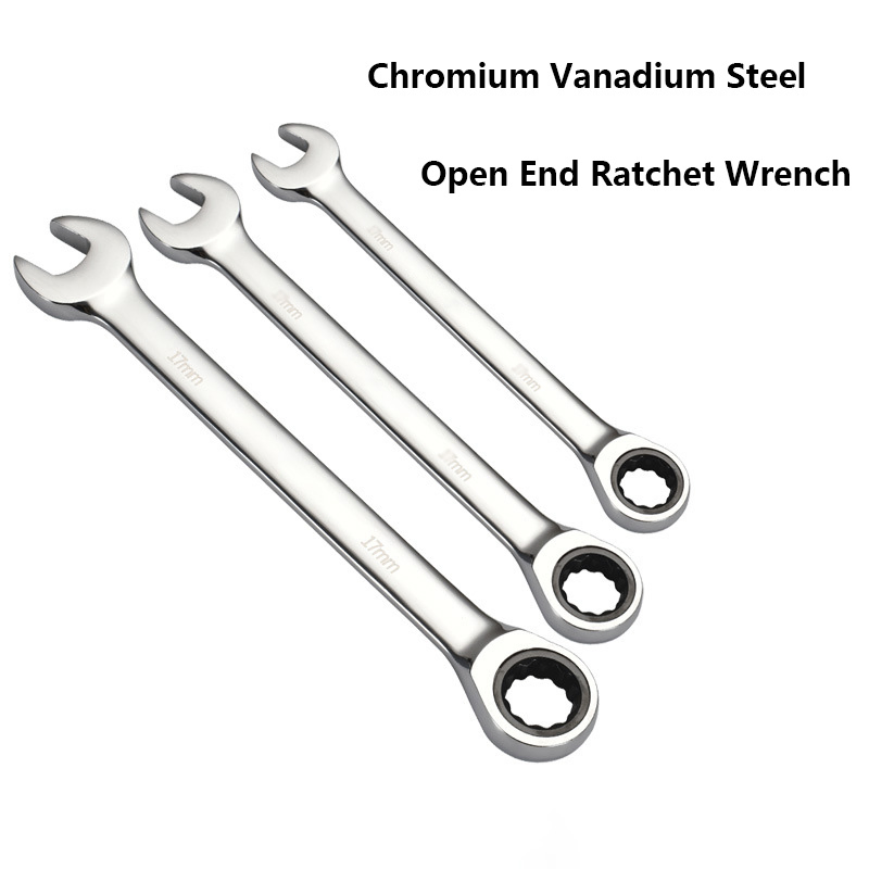 Рожковый ключ-трещотка 6-32 мм с двойным назначением