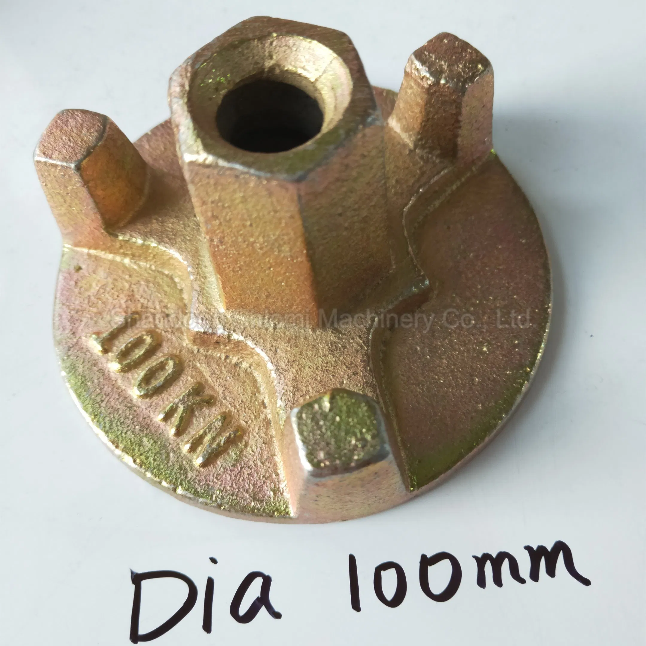 Peri/Doka/Meva/ Formwork/Scaffolding Galvanized Casted Round Wing Nut Tie Rod Anchor Nut with Dia 100mm