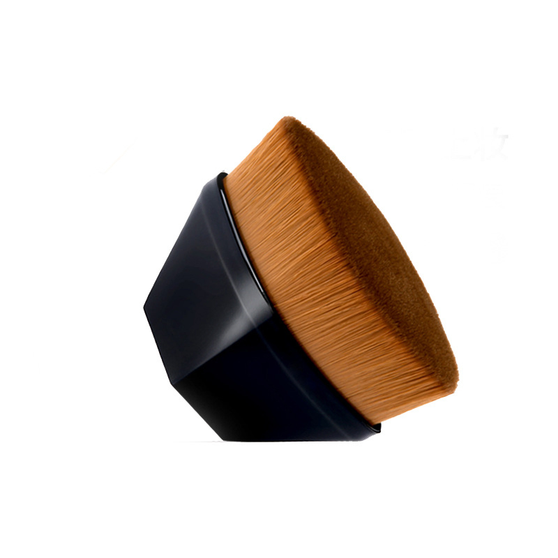 Flat Brush Synthetic Bristle Professional Foundation Brush Bulk Order Customizable Logo Size Color Options
