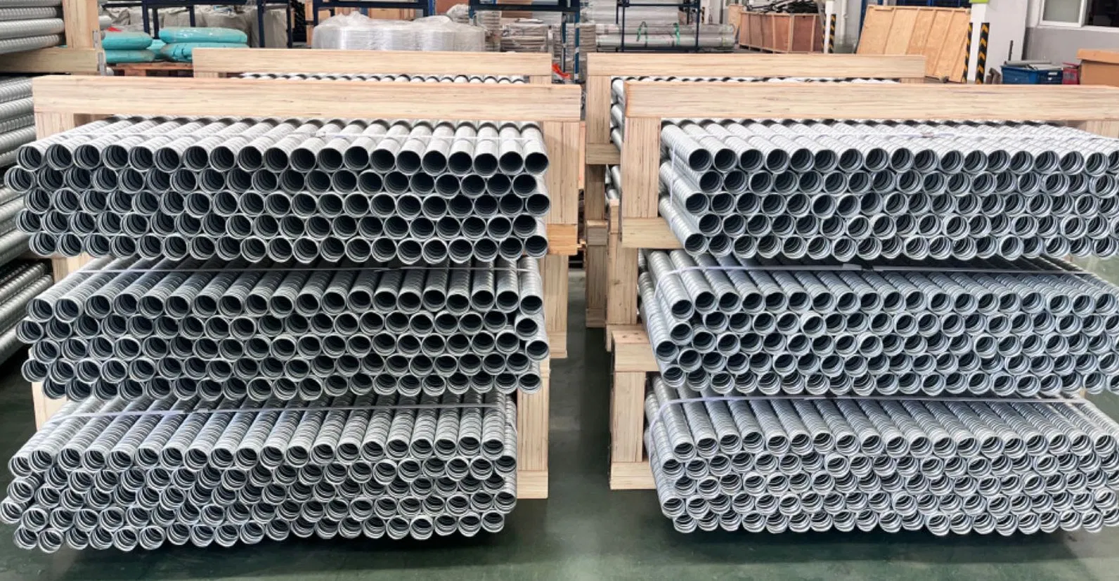 Post Tension Prestressed Galvanized Steel Corrugated Duct Double Wall Corrugated Pipe for Bridges 45mm