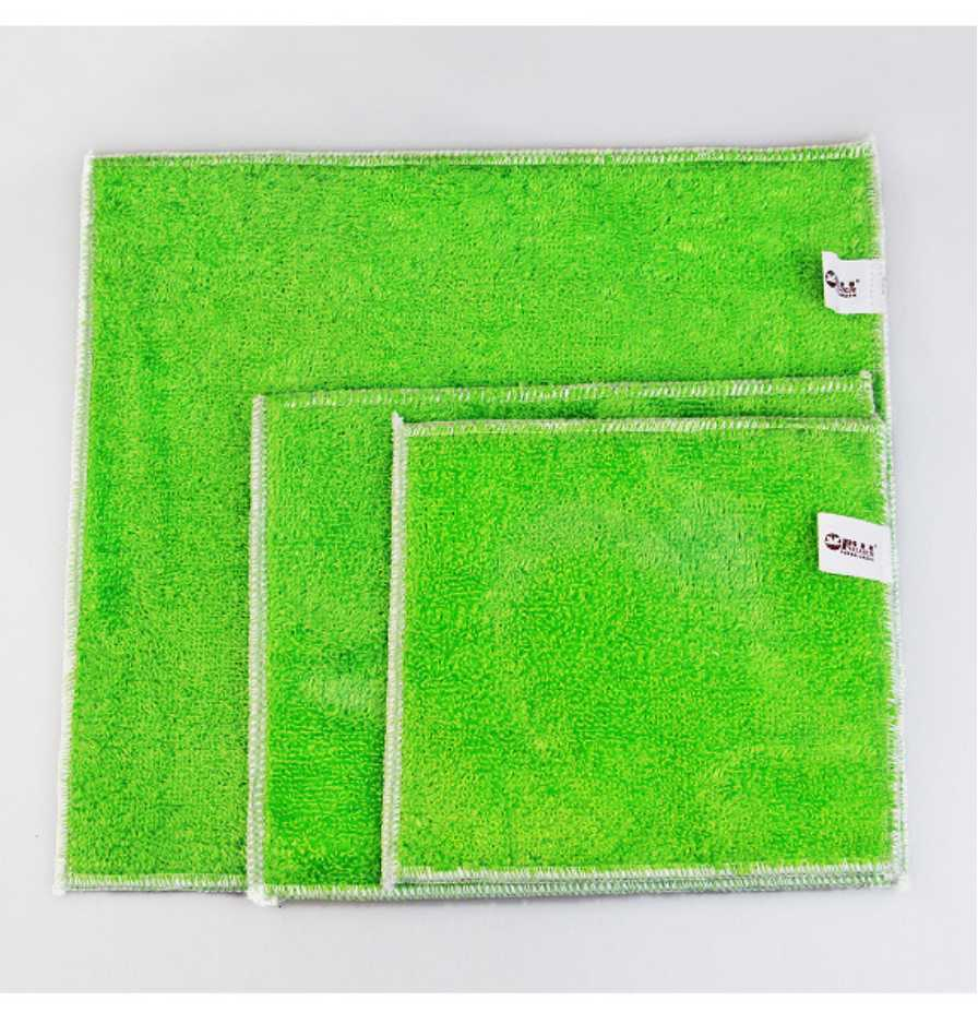 Custom Double Layer Extra Thick Bamboo Fiber Dish Wash Cloth Kitchen Towels