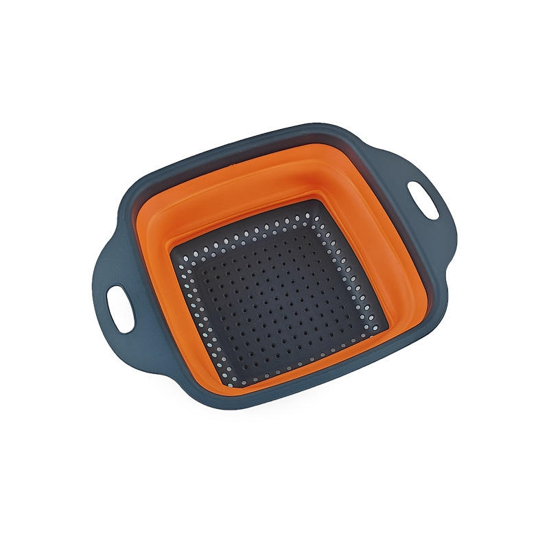 Versatile Silicone Colander: Foldable Strainer Bowl for Easy Kitchen Use