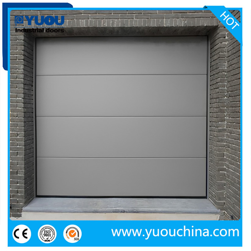 Electric Commercial Insulated Steel Overhead Garage Doors with Windows for Villa