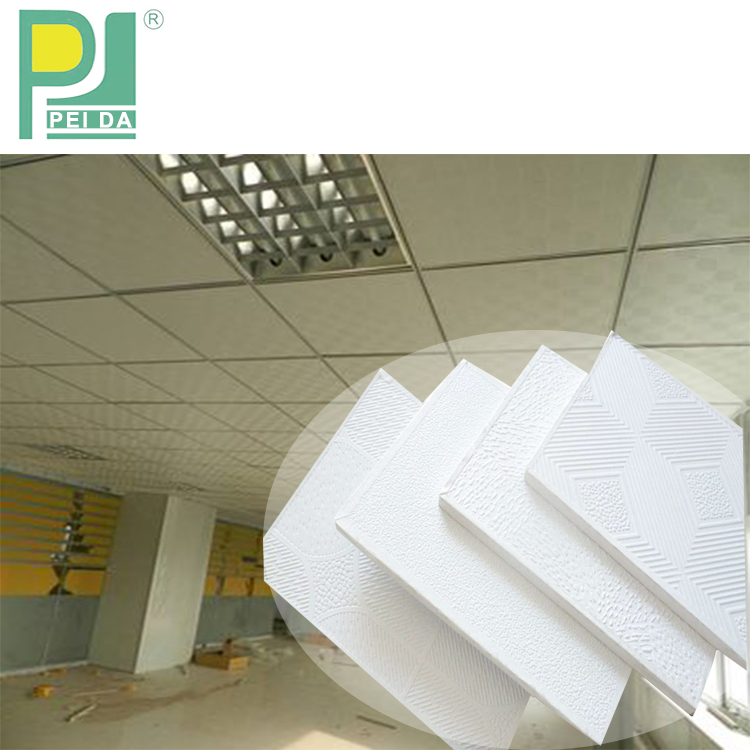 Waterproof Aluminium Foil Backed 2X2 Gypsum Board False Ceiling Design Price