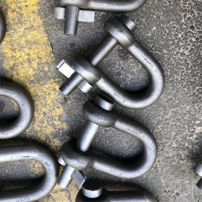 JIS Type Hot DIP Galvanized 3'' Dee Free Forged Shackle for Lifting