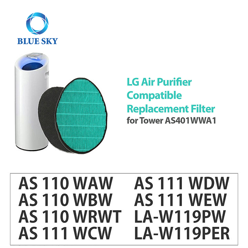 As110 As111 W119 Replacement True HEPA Filter Pfswec01 for LG Air Purifier Waw As110wbw As110wrwt As111wdw As401wwa1 La-W119pw