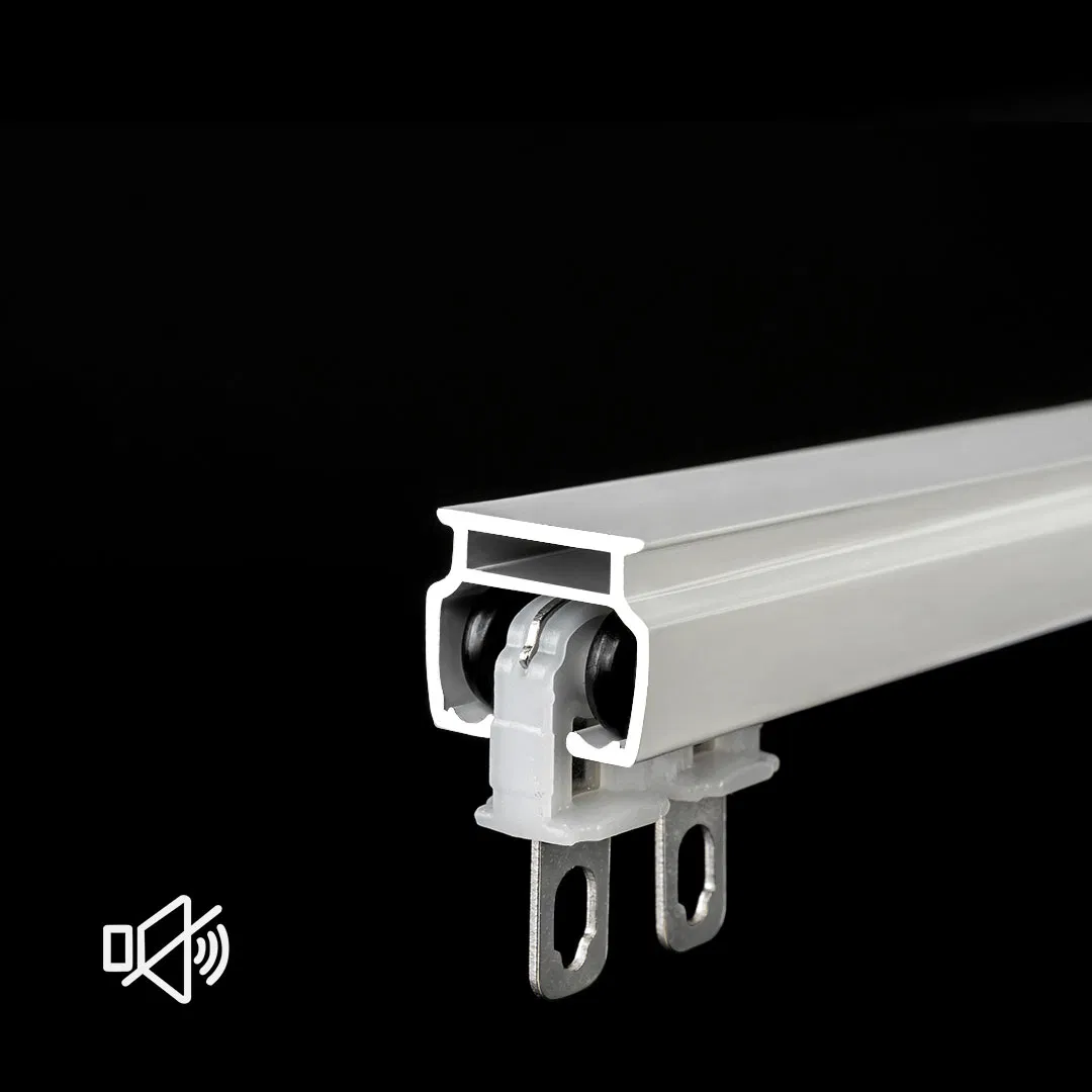 Sliding Window Silent Metal Curtain Rail Aluminum Alloy Curtain Track