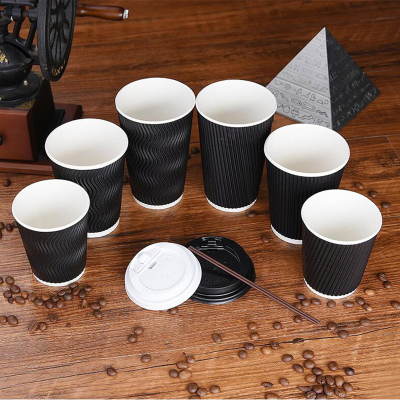coffee Ripple Cup for Juice 16oz. Triple Wall Top Hot Selling Coffee Paper Cups