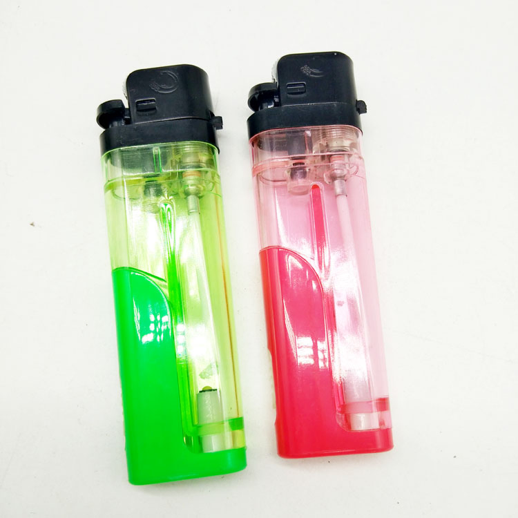 Wholesale Original Lighters Bulk Supplier Disposable Flint Lighter LED Dy-F80