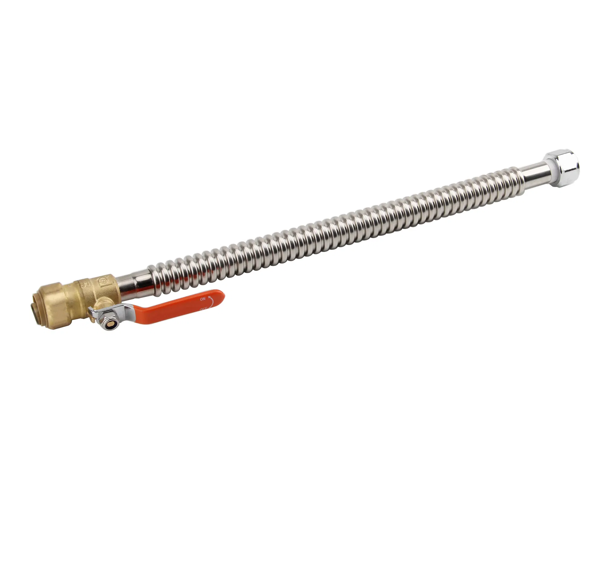 Stainless Steel Corrugated Connector for Water Heater, 12 Inch