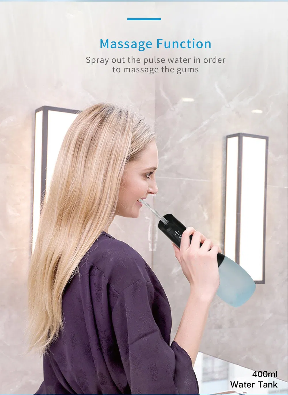 Portable Travel Oral Care Rechargeable Water Flosser