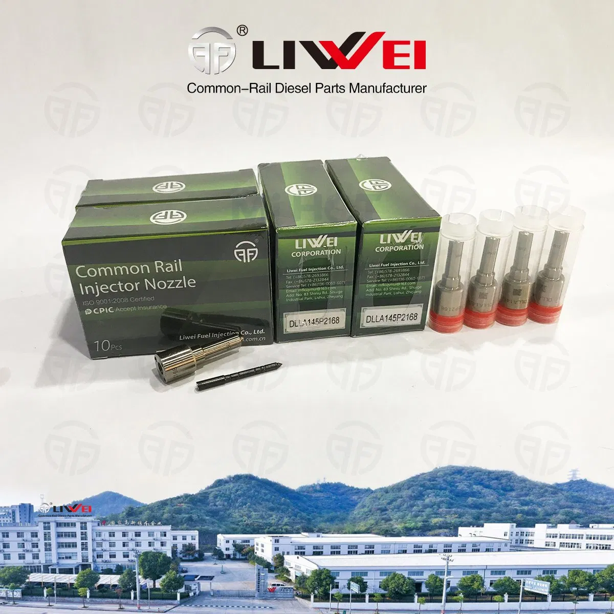 LIWEI DLLA145P2168 Common Rail Diesel Nozzle 0445110376/594