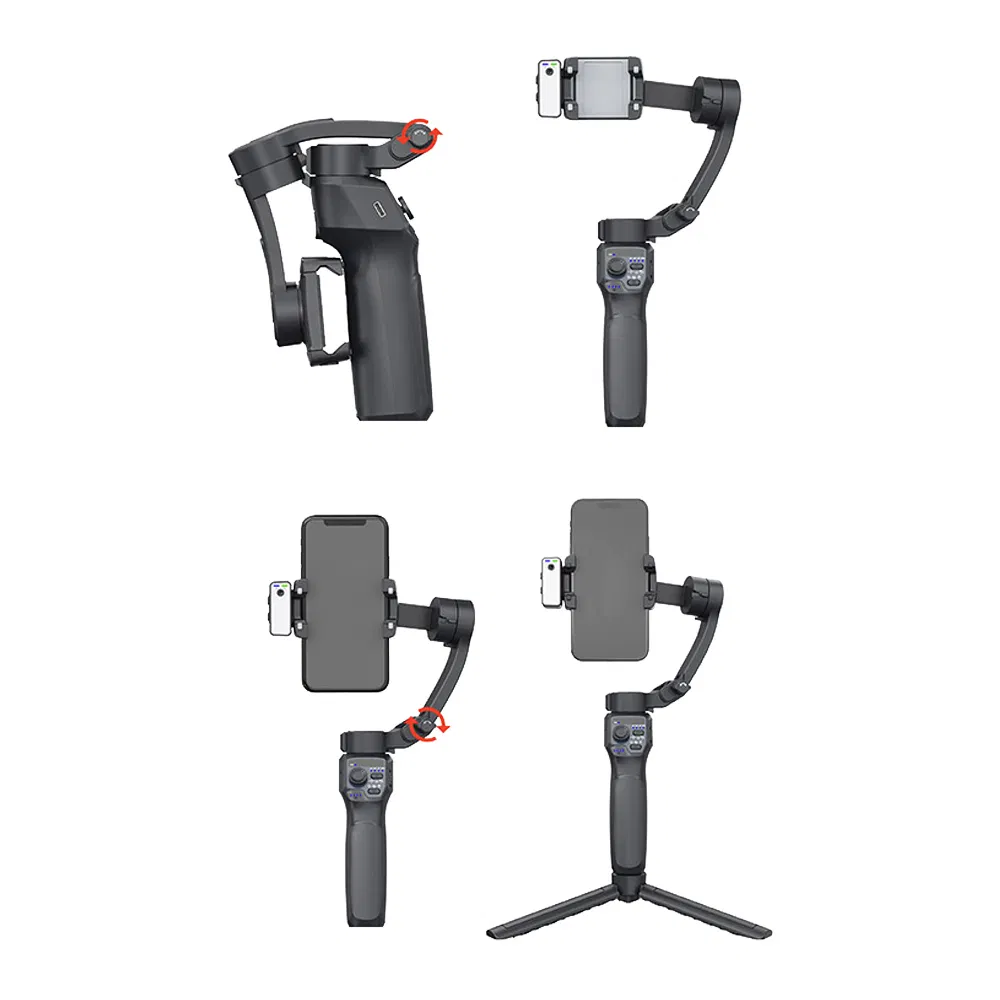 Умный стабилизатор для телефона с AI слежением и подсветкой