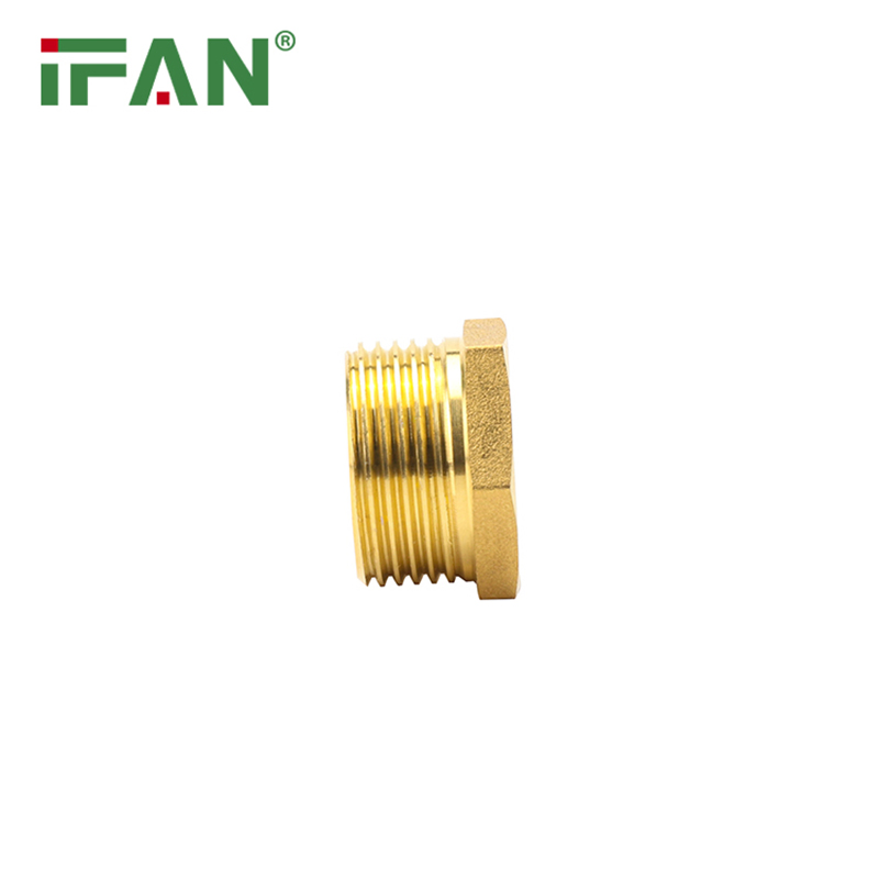 Ifan DIN 16892 Aging Resistance 1/2"-2" Yellow Bushing Brass Pipe Fitting