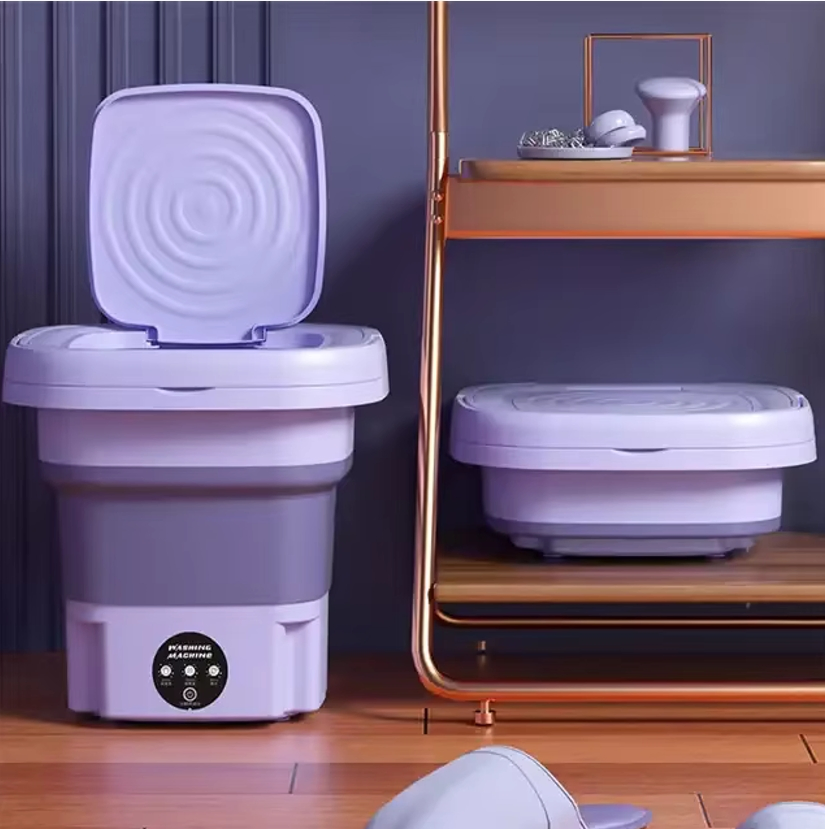 Travel Portable Mini Folding Wash Machine Automatic Small Household Underwear Washer and Dryer Laundry Machine