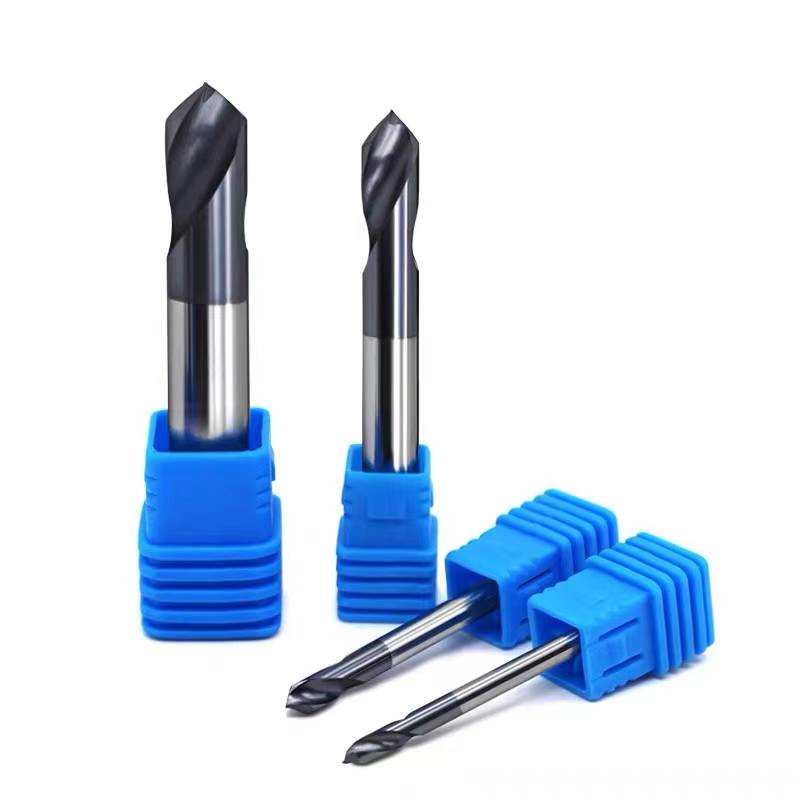 Wyk Carbide Drill Router Bit End Mill 90 Degree Centering Drill CNC Carbide Drills for Stainless Steel Solid Carbide Custom Step Drills