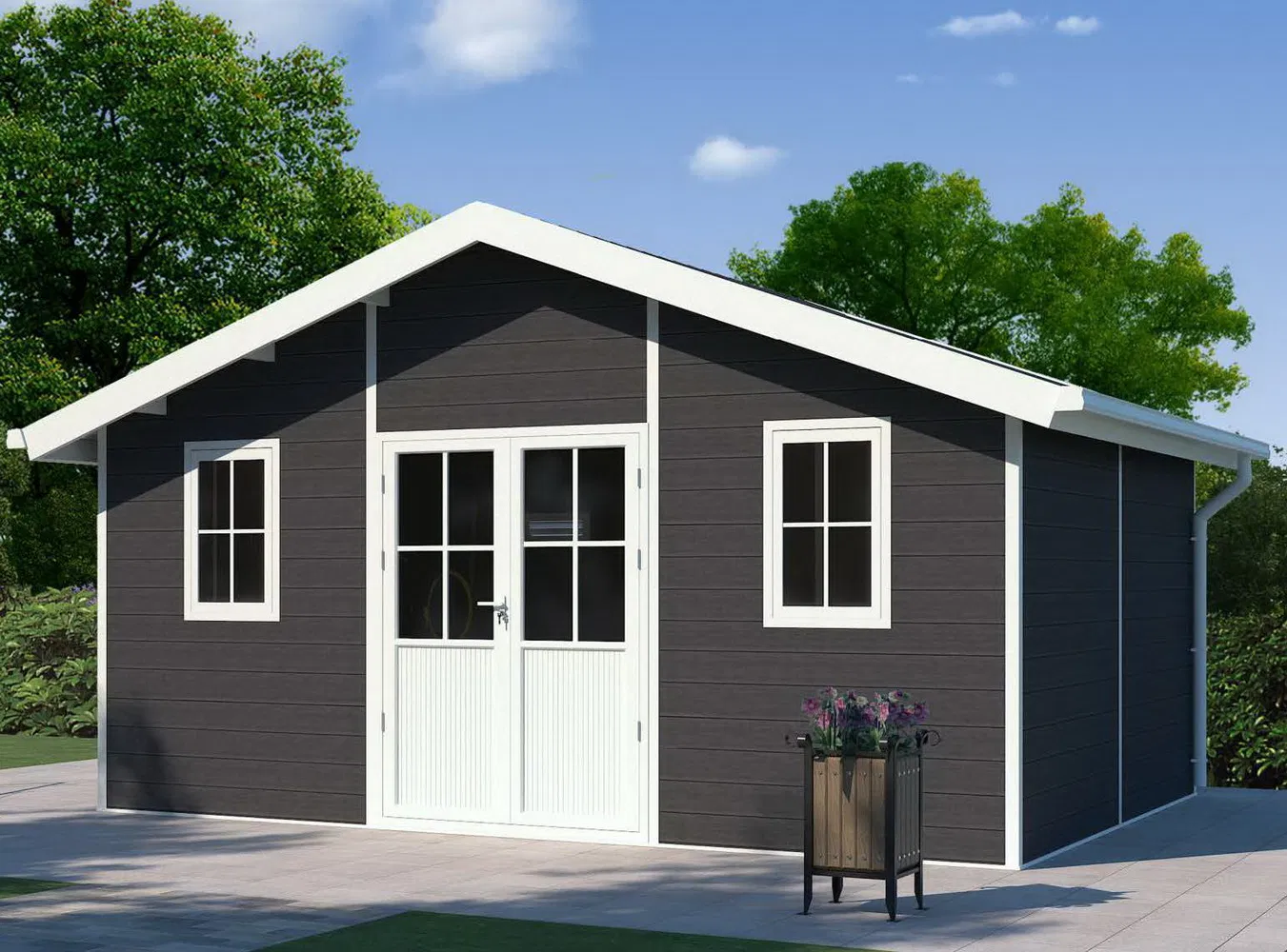 Best Price Easy Assemble Outdoor Metal Shed Steel Garden Storage Shed