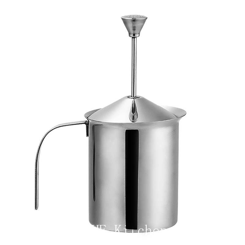 Stainless Steel Milk Frother Coffee Double Hand Frother Fancy Coffee Utensils